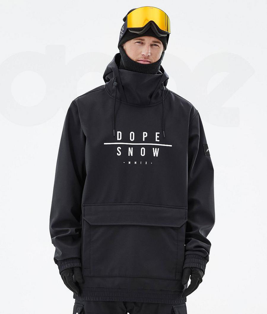 Black Men\'s Dope Wylie DS Ski Jackets | AUXF2946