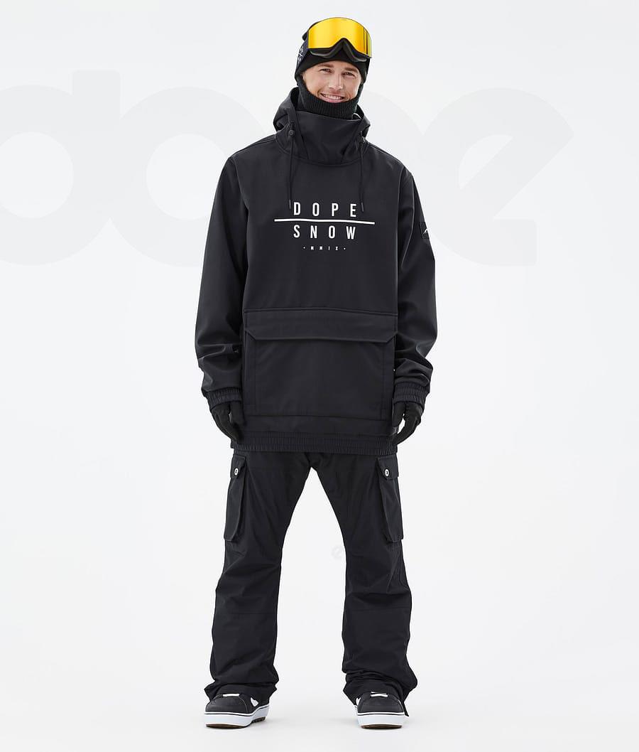 Black Men's Dope Wylie DS Snowboard Jackets | AURW2821