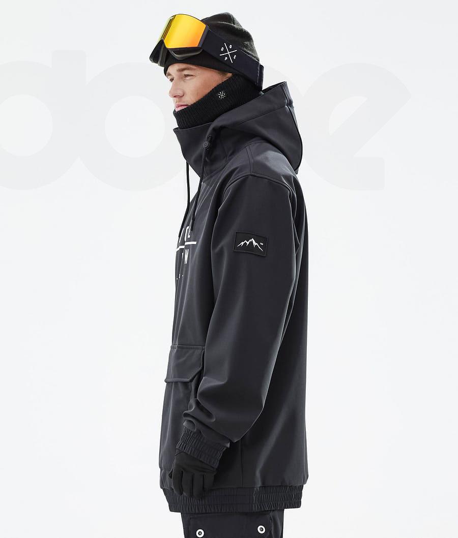 Black Men's Dope Wylie DS Snowboard Jackets | AURW2821