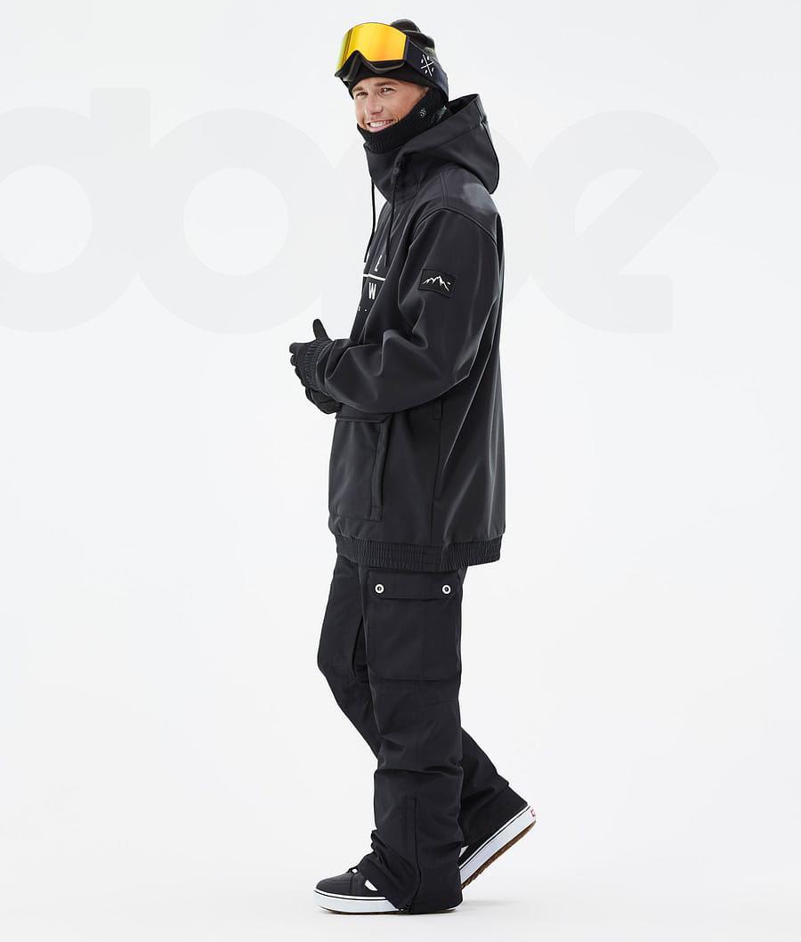 Black Men's Dope Wylie DS Snowboard Jackets | AURW2821