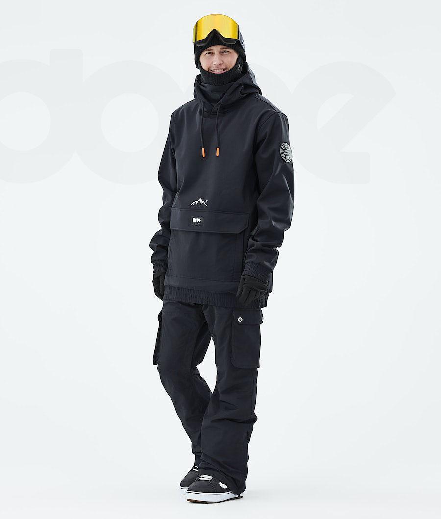 Black Men's Dope Wylie Patch Snowboard Jackets | AULH2832