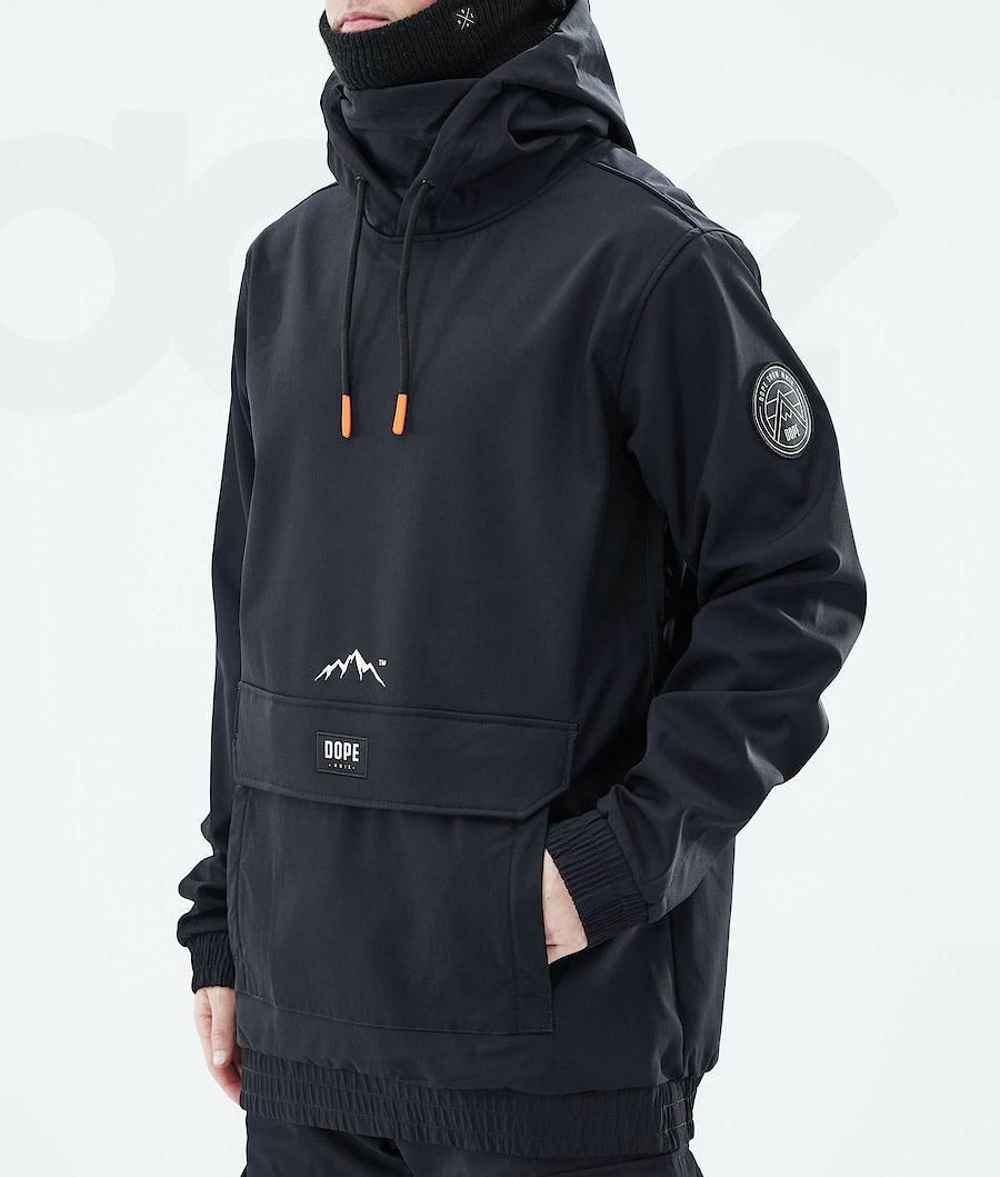 Black Men's Dope Wylie Patch Snowboard Jackets | AULH2832