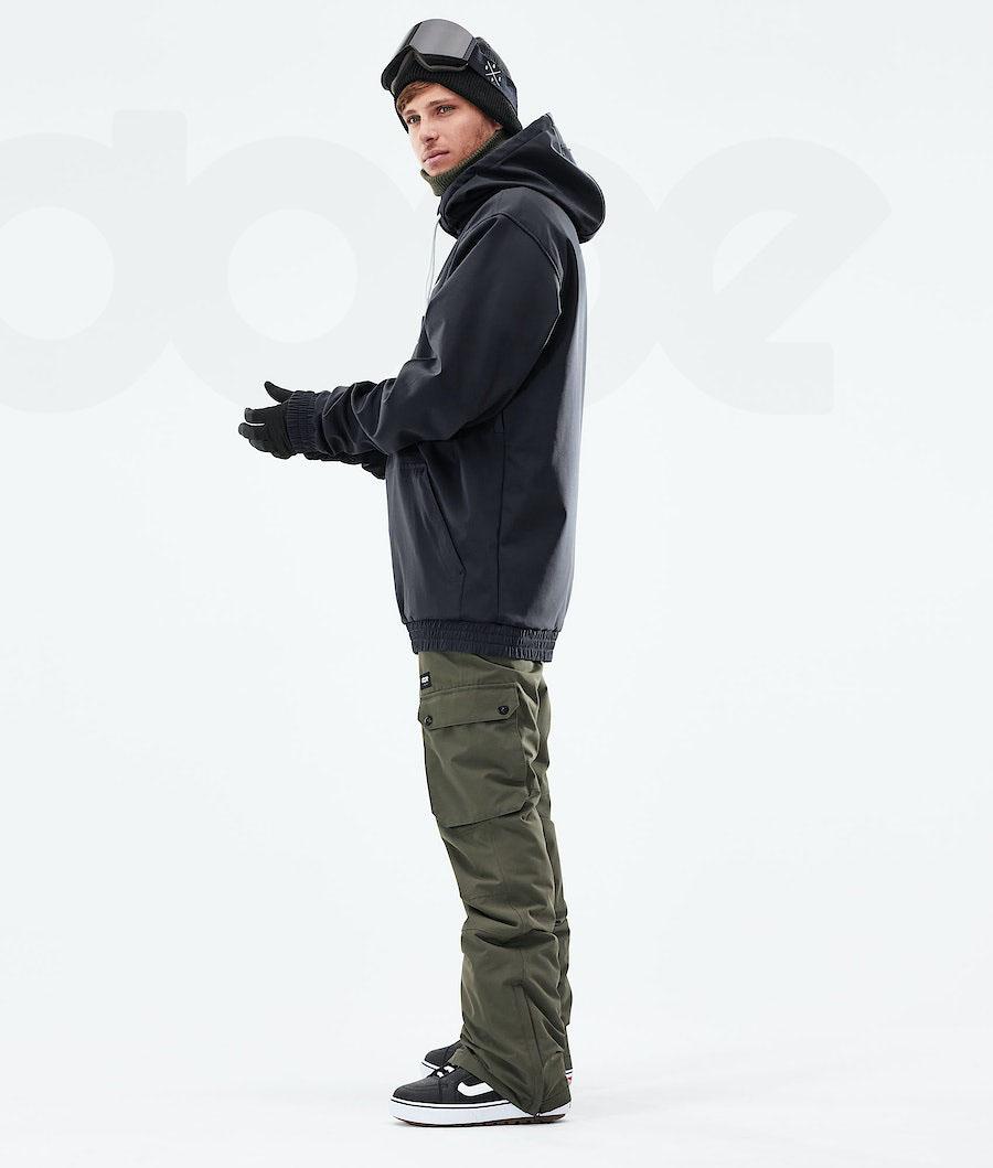 Black Men's Dope Yeti 2021 2X-Up Snowboard Jackets | AUJJ2834