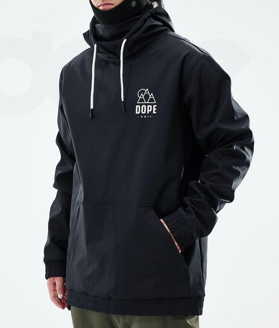 Black Men's Dope Yeti 2021 Rise Snowboard Jackets | AUOR2843