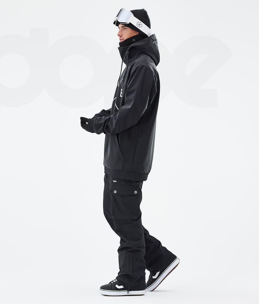 Black Men's Dope Yeti 2X-Up Snowboard Jackets | AUIS2844