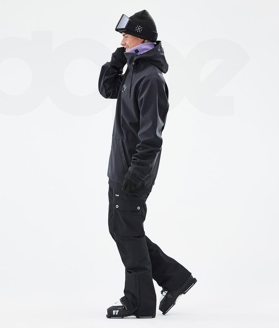 Black Men's Dope Yeti Peak Ski Jackets | AUBC2969