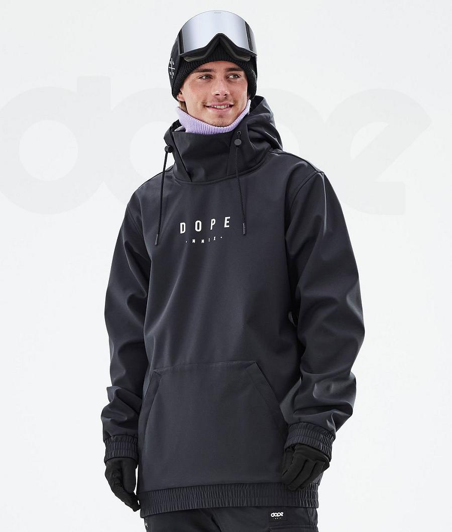 Black Men's Dope Yeti Peak Snowboard Jackets | AUQZ2851