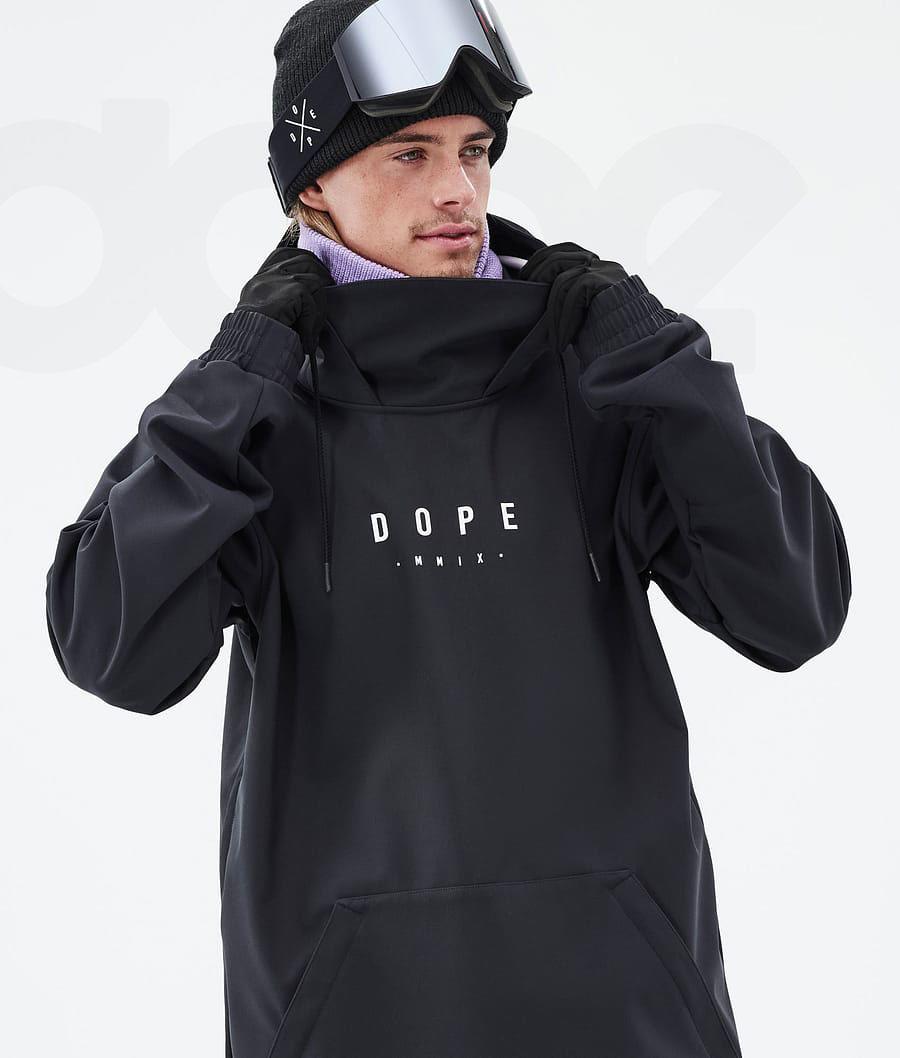 Black Men's Dope Yeti Peak Snowboard Jackets | AUQZ2851