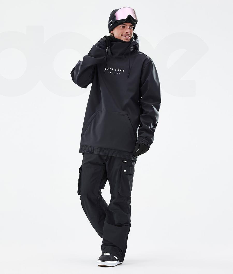 Black Men's Dope Yeti Range Snowboard Jackets | AUGL2855