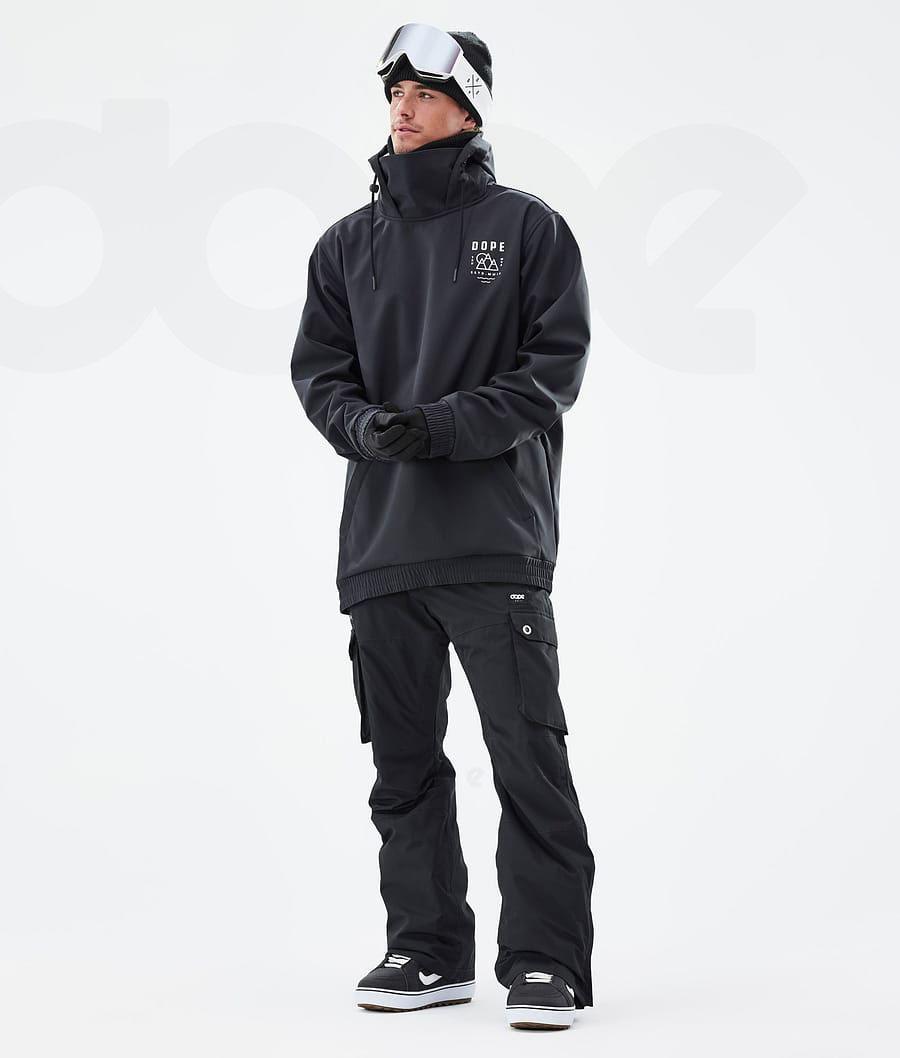 Black Men's Dope Yeti Summit Snowboard Jackets | AUFM2856