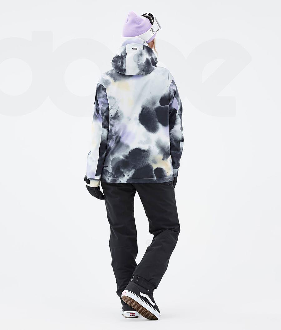 Black / Purple Women's Dope Blizzard W Tiedye Snowboard Jackets | AUSO3478