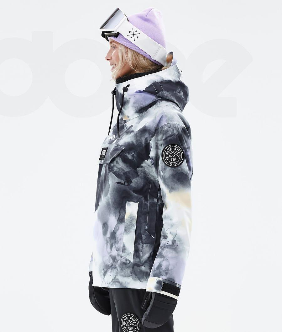 Black / Purple Women's Dope Blizzard W Tiedye Snowboard Jackets | AUSO3478