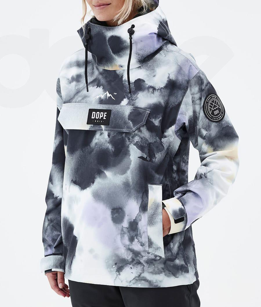 Black / Purple Women's Dope Blizzard W Tiedye Snowboard Jackets | AUSO3478