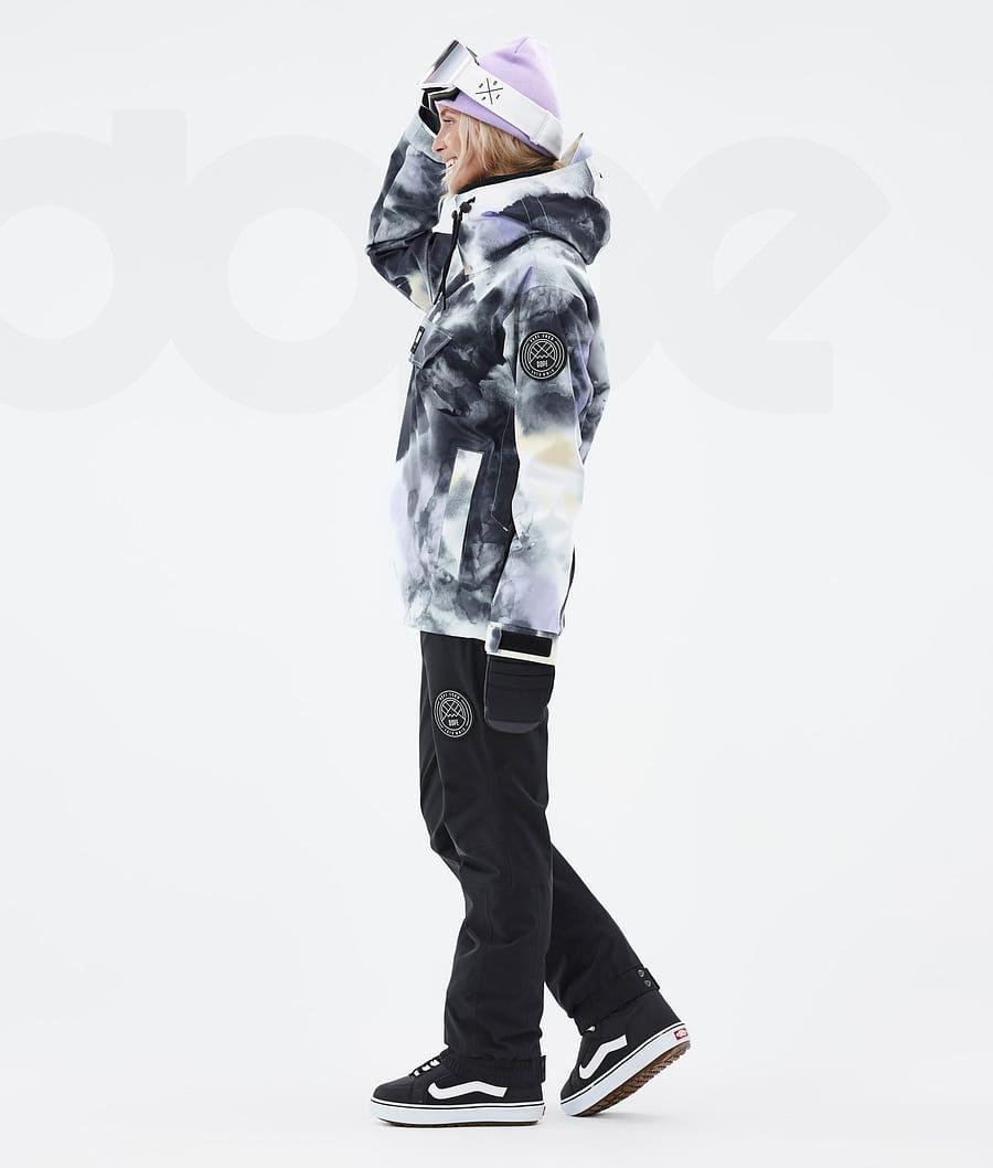 Black / Purple Women's Dope Blizzard W Tiedye Snowboard Jackets | AUSO3478