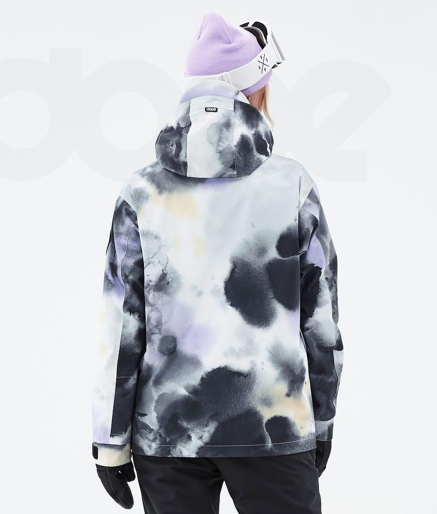 Black / Purple Women's Dope Blizzard W Tiedye Snowboard Jackets | AUSO3478