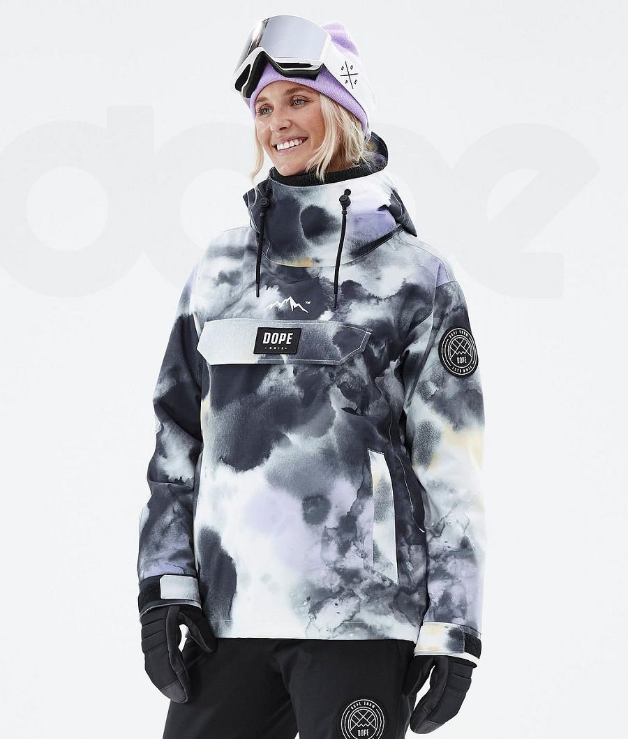 Black / Purple Women\'s Dope Blizzard W Tiedye Snowboard Jackets | AUSO3478