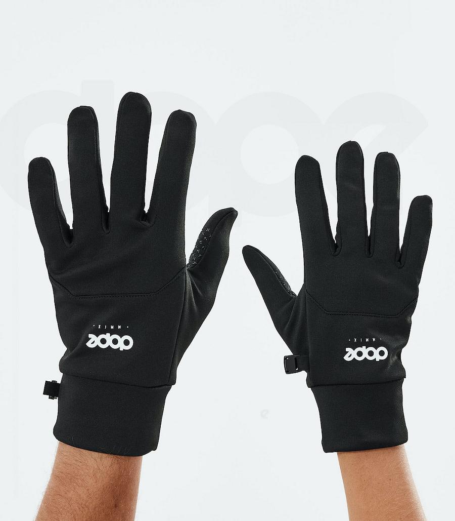 Black / White Men\'s Dope Power Gloves | AUMA3109