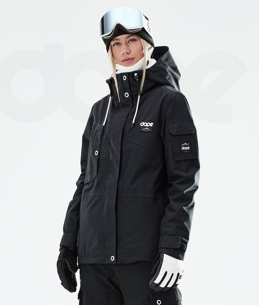 Black Women\'s Dope Adept W 2021 Ski Jackets | AUOR3567