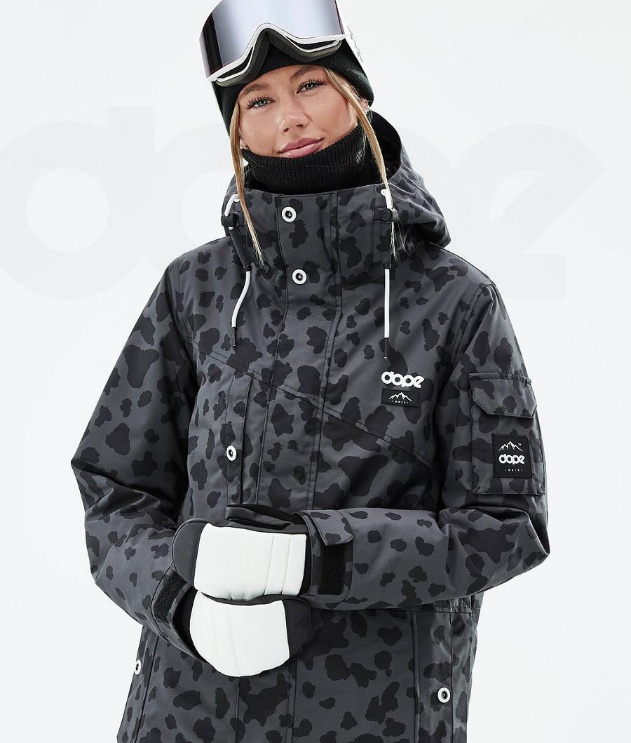 Black Women's Dope Adept W Dots Ski Jackets | AUTV3571