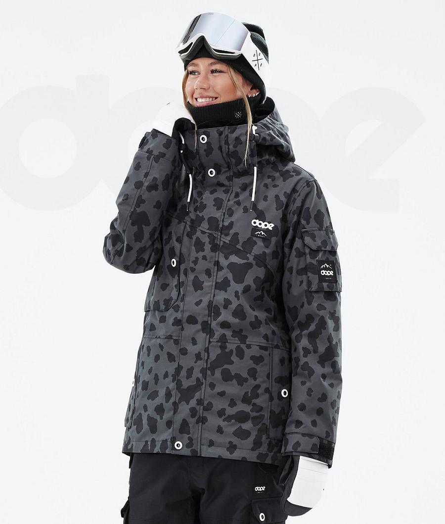 Black Women\'s Dope Adept W Dots Ski Jackets | AUTV3571