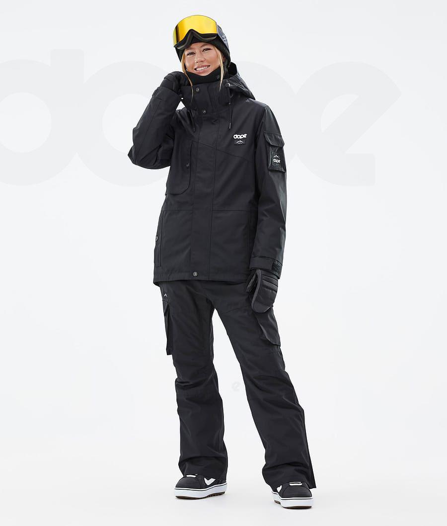 Black Women's Dope Adept W Snowboard Jackets | AUFM3379