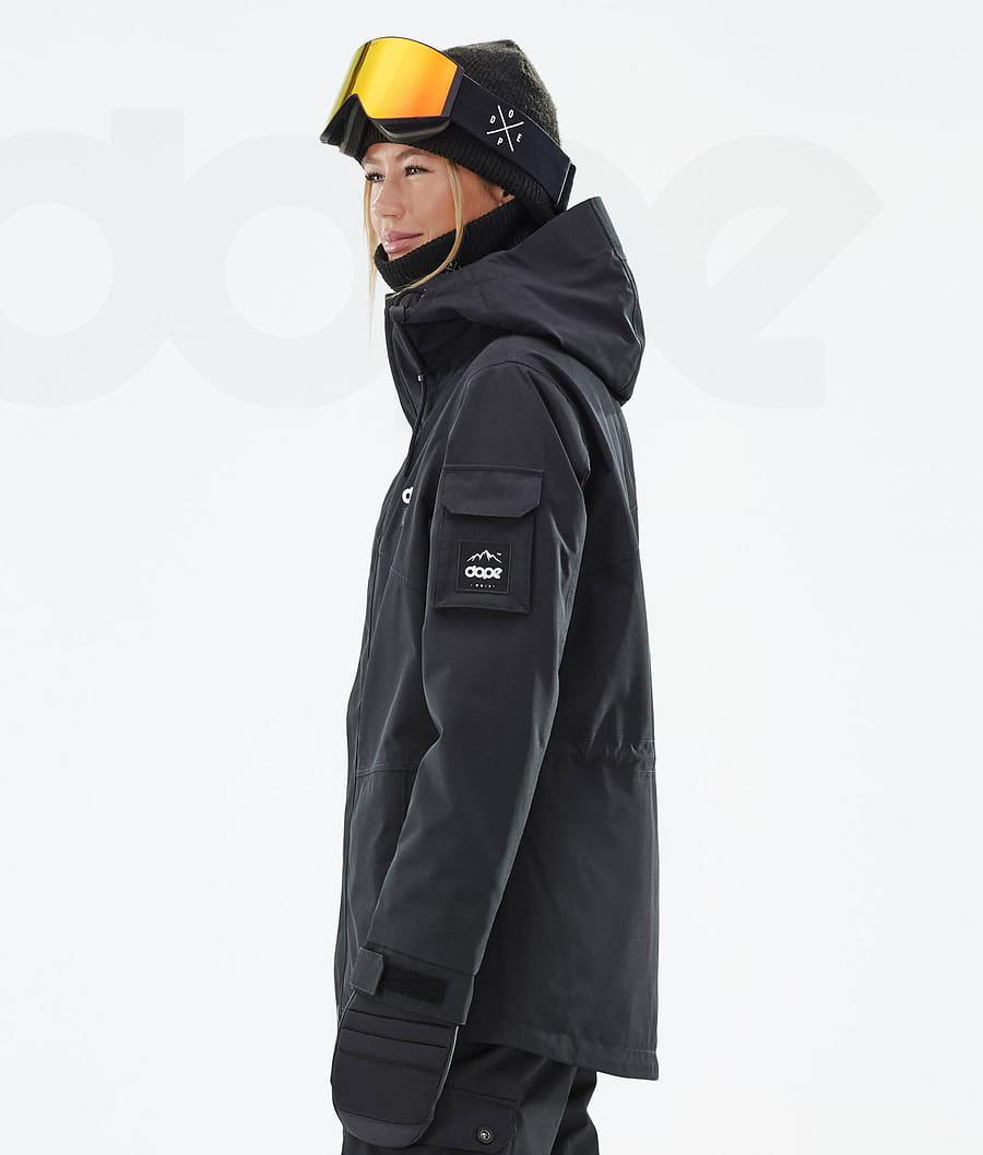 Black Women's Dope Adept W Snowboard Jackets | AUFM3379