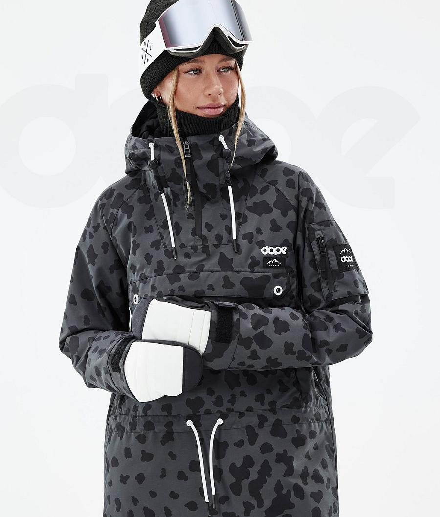 Black Women's Dope Annok W Dots Ski Jackets | AUXF3606