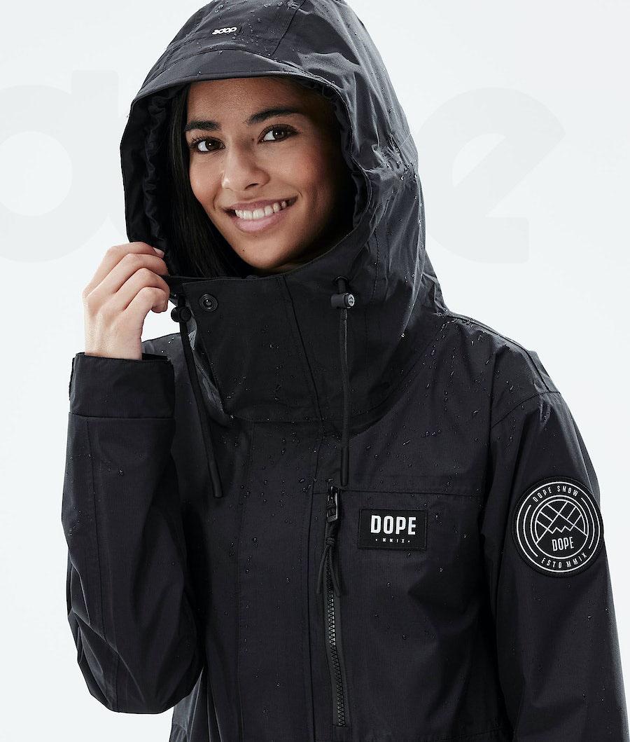 Black Women's Dope Blizzard Light W Full Zip Outdoor Jackets | AUOR3723