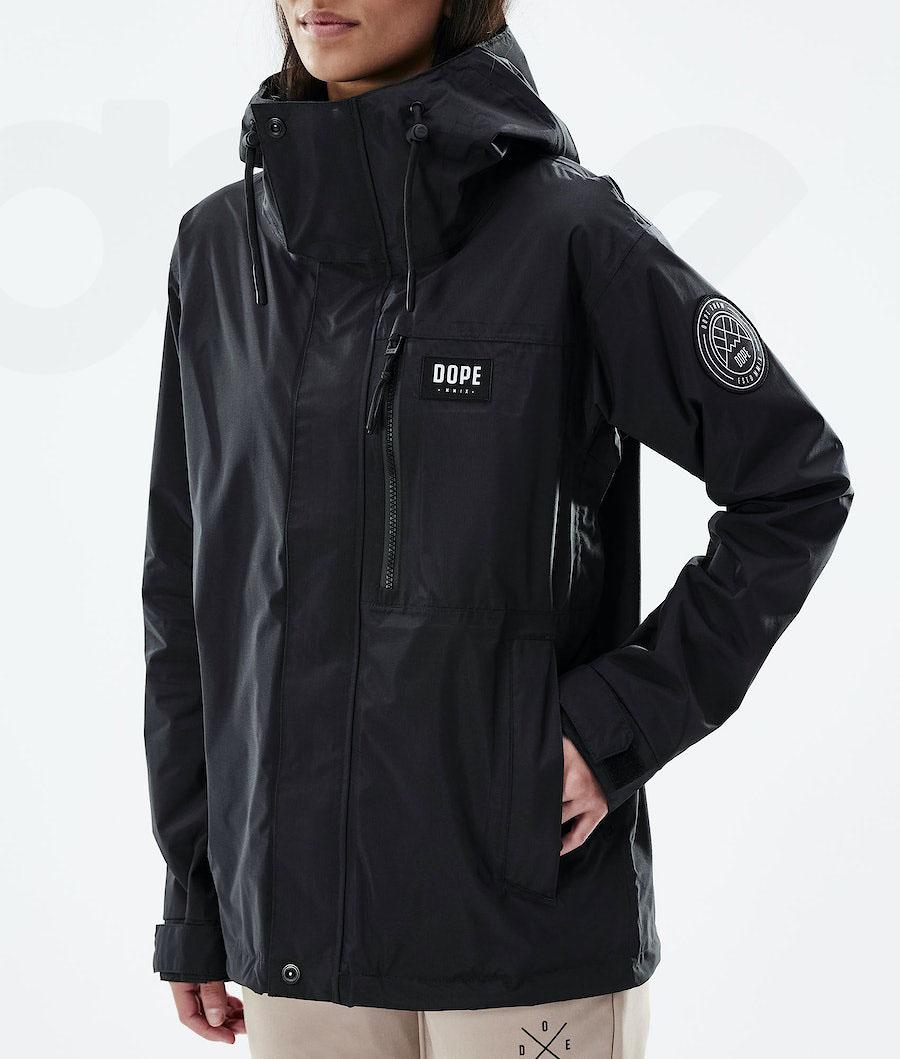 Black Women's Dope Blizzard Light W Full Zip Outdoor Jackets | AUOR3723