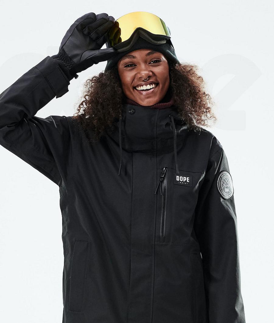 Black Women's Dope Blizzard W Full Zip 2021 Ski Jackets | AUGL3638