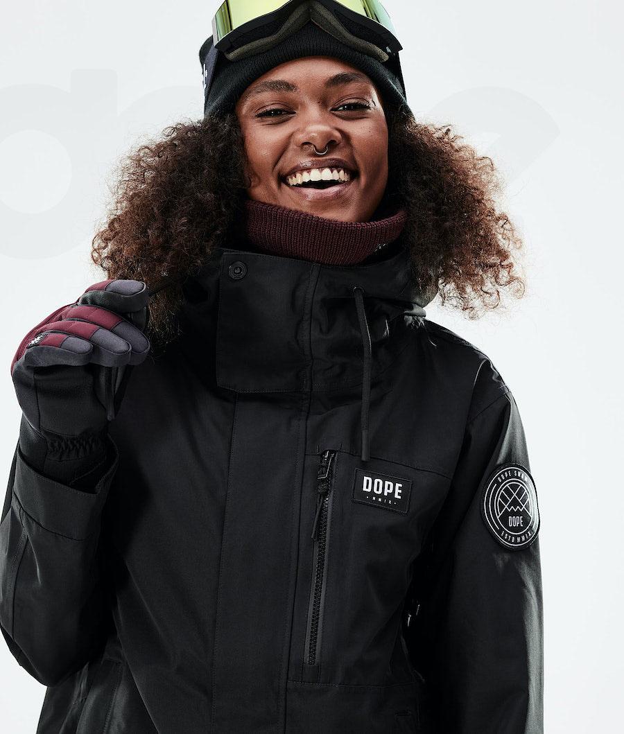 Black Women's Dope Blizzard W Full Zip 2021 Ski Jackets | AUGL3638