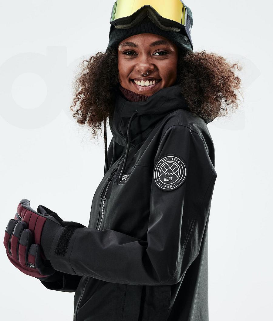 Black Women's Dope Blizzard W Full Zip 2021 Snowboard Jackets | AUYU3466