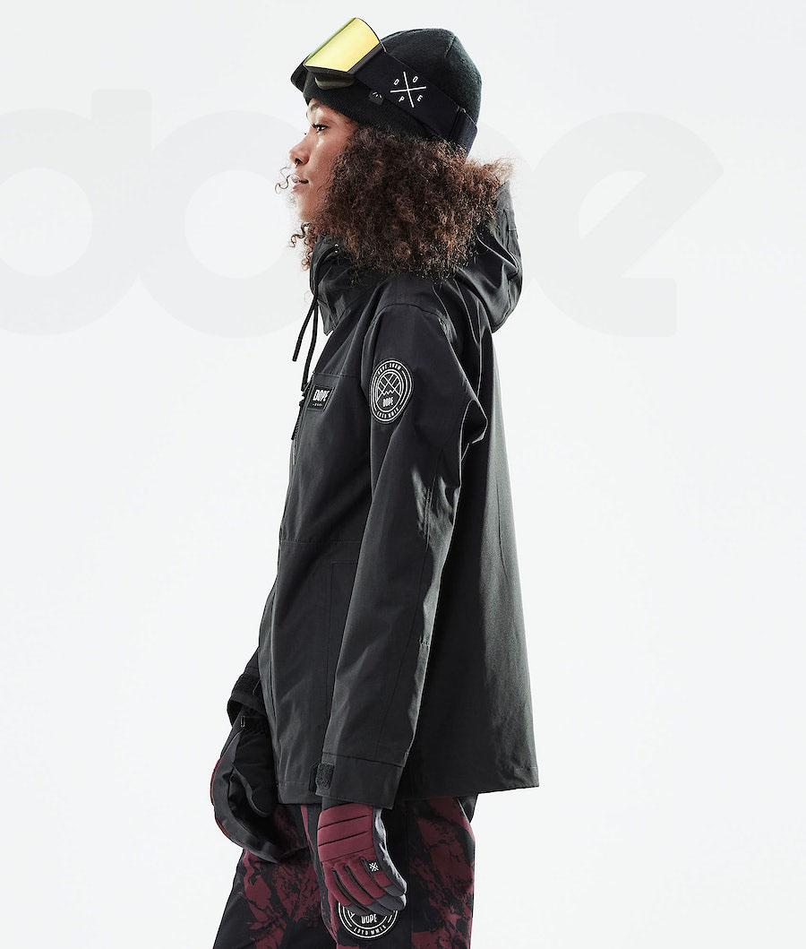 Black Women's Dope Blizzard W Full Zip 2021 Snowboard Jackets | AUYU3466