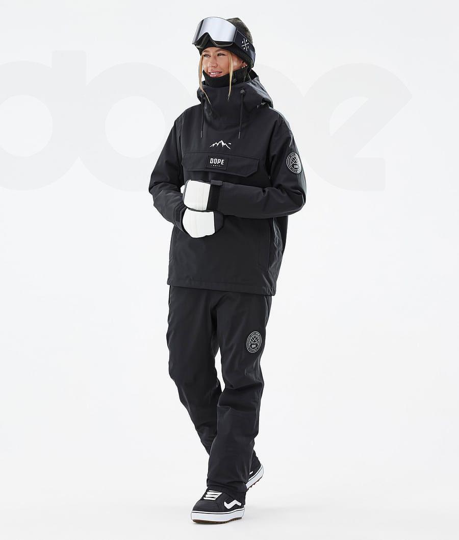 Black Women's Dope Blizzard W Snowboard Jackets | AUNB3446