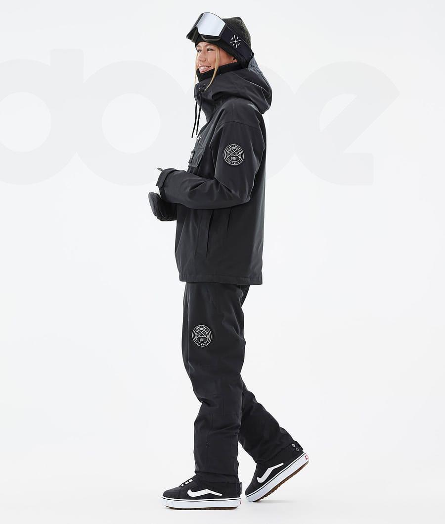 Black Women's Dope Blizzard W Snowboard Jackets | AUNB3446