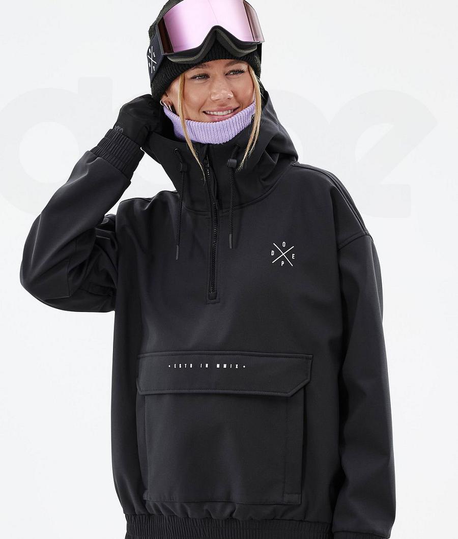 Black Women's Dope Cyclone W Ski Jackets | AUEX3650