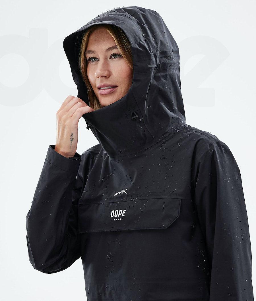 Black Women's Dope Downpour W Outdoor Jackets | AUUT3725