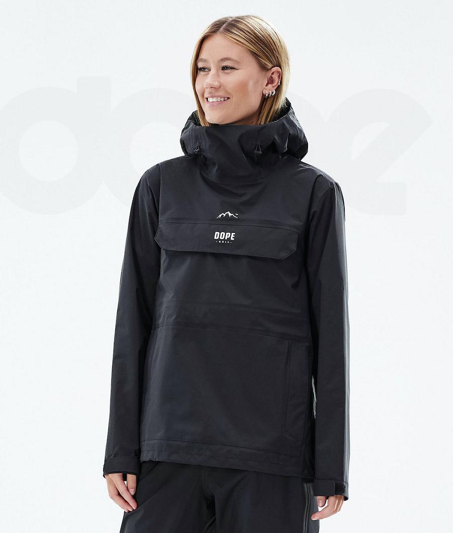 Black Women\'s Dope Downpour W Outdoor Jackets | AUUT3725