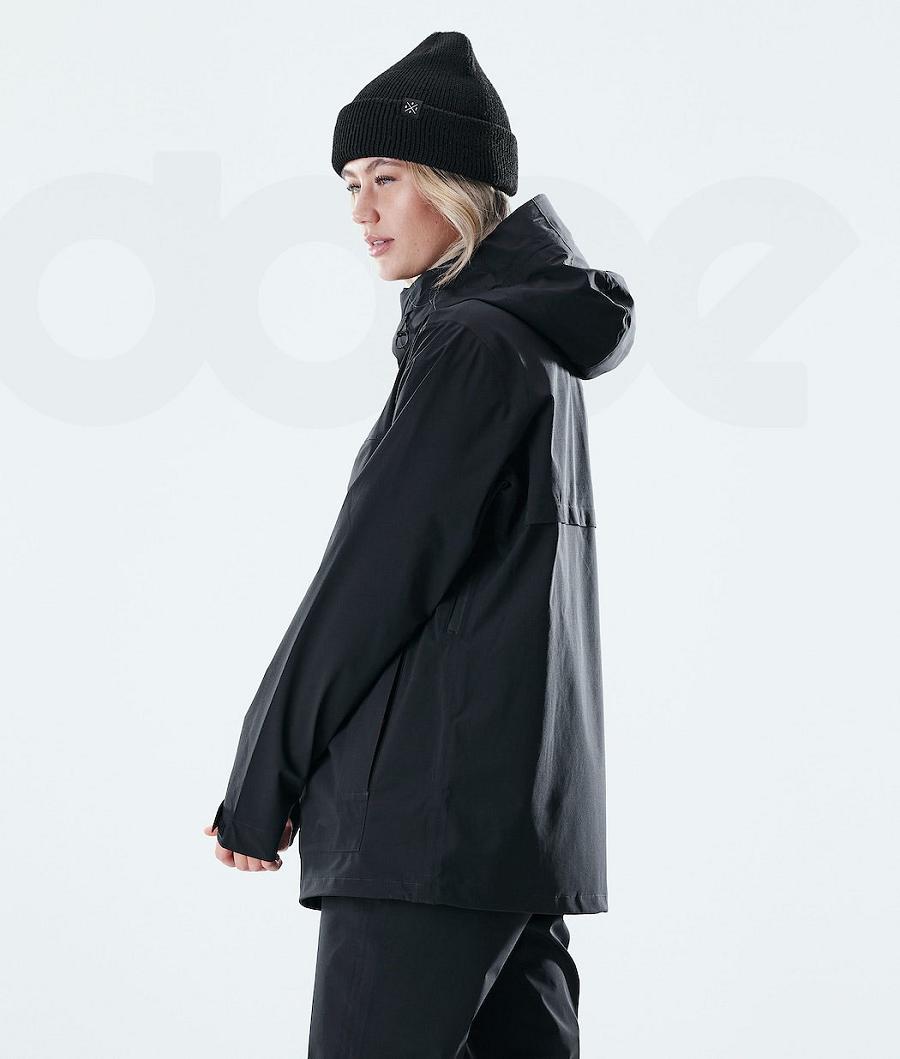 Black Women's Dope Drizzard W Outdoor Jackets | AUWY3730