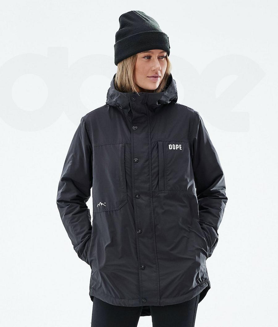 Black Women\'s Dope Insulated W Outdoor Jackets | AUGL3742