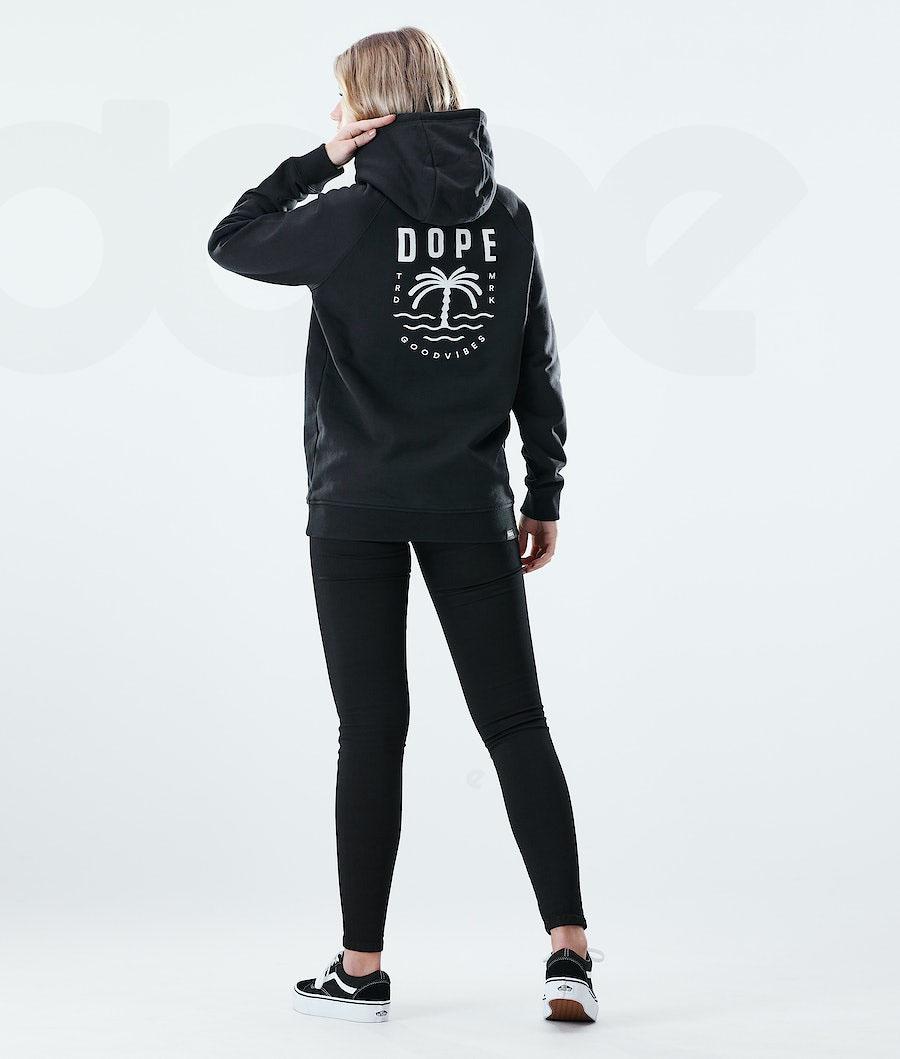 Black Women's Dope Regular Palm Hoodie | AUAP3850