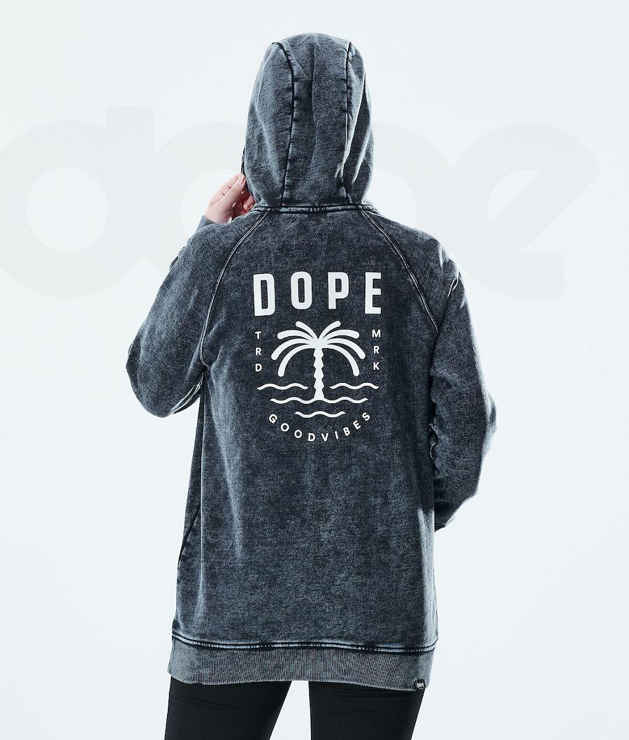 Black Women's Dope Regular Palm Hoodie | AUPQ3851