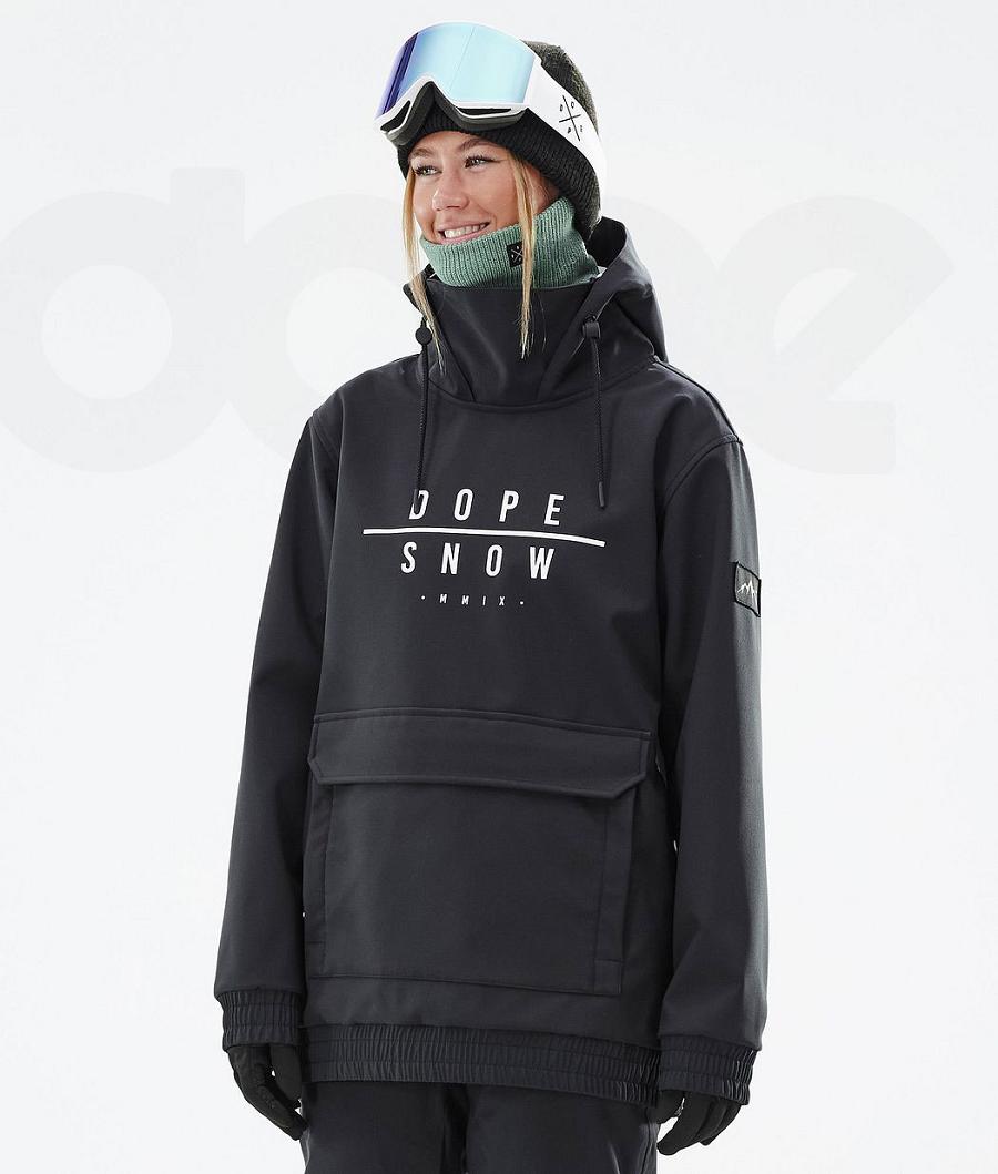 Black Women\'s Dope Wylie W DS Snowboard Jackets | AURW3520