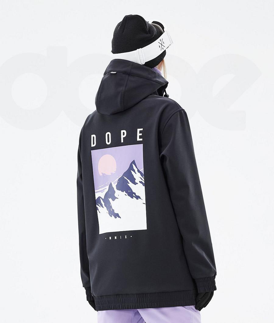 Black Women\'s Dope Yeti W Peak Snowboard Jackets | AUUT3542