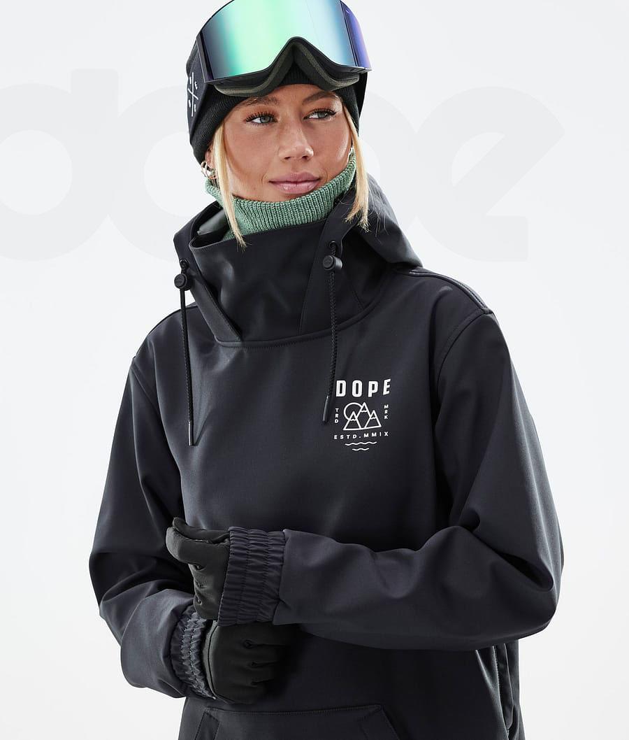 Black Women's Dope Yeti W Summit Snowboard Jackets | AUMA3549