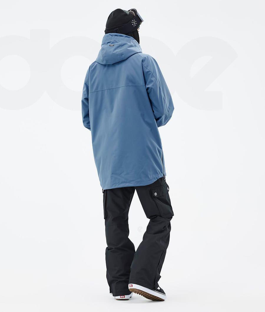 Blue / Grey Men's Dope Akin Snowboard Jackets | AUKI2736