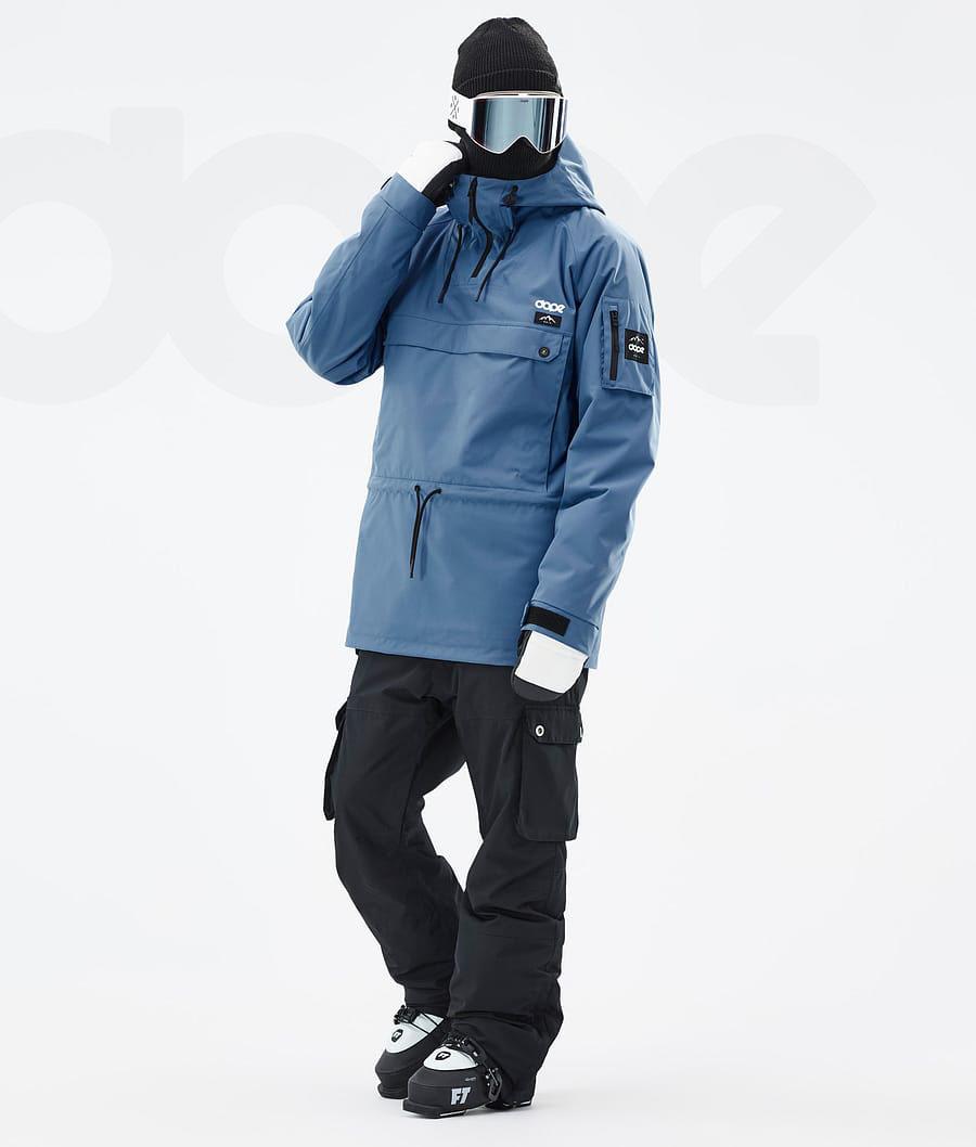 Blue / Grey Men's Dope Annok Ski Jackets | AUTV2891