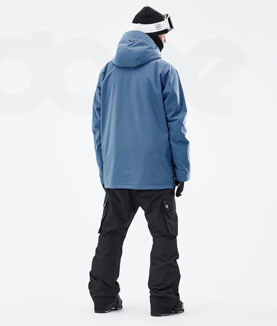 Blue / Grey Men's Dope Annok Ski Jackets | AUTV2891