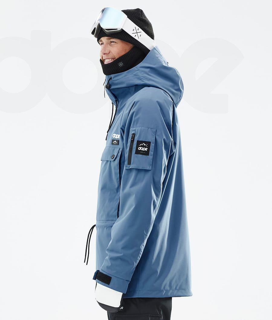 Blue / Grey Men's Dope Annok Ski Jackets | AUTV2891