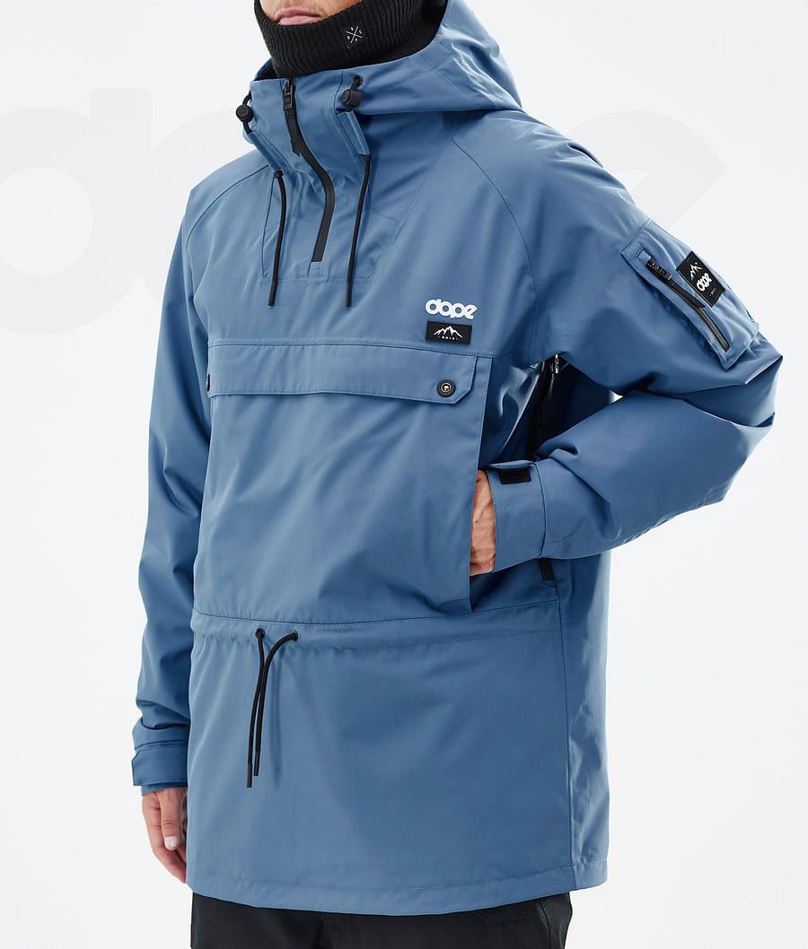 Blue / Grey Men's Dope Annok Ski Jackets | AUTV2891